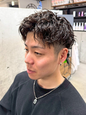 メンズパーマ　ツイストスパイラルパーマ