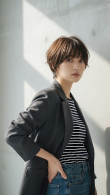 【自然体で好感度UP】やわらかい丸みのナチュラルショート