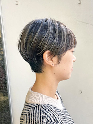 大人可愛いショートハンサムショート丸みショートボブ横浜