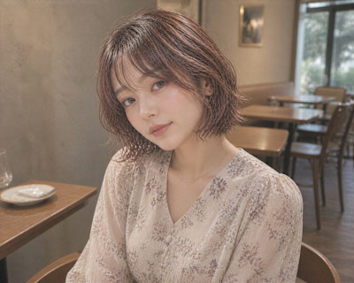 上品な立体感、光と影が織りなすウィービング特殊カラー×カット