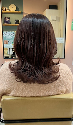 白髪ぼかしハイライト＊ピンクベージュ