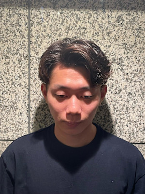毛流れパーマスタイル