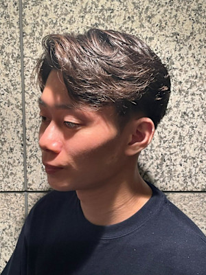 毛流れパーマスタイル