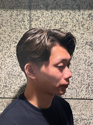 毛流れパーマスタイル
