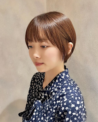 ショートレイヤーショート丸みショートくびれヘア横浜石川町