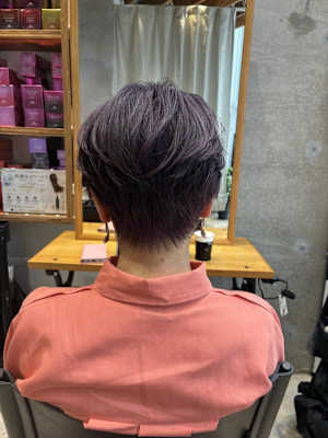 ◇大人40代50代60代ショートボブ丸みショート白髪ぼかし