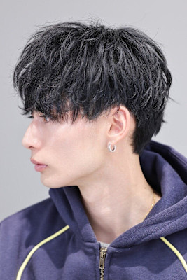 黒髪フワマッシュ