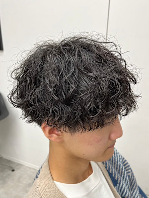 波巻きパーマツイストスパイラルパーマメンズ