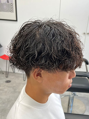 波巻きパーマツイストスパイラルパーマメンズ
