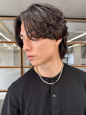 20代30代◎柔らかな【フェザーパーマ】センターパート