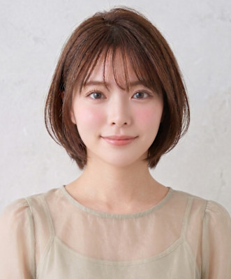 大人可愛い丸みボブ×髪質改善トリートメント×艶感白髪ぼかし
