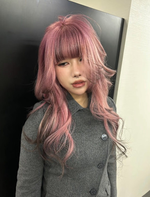セクションカラー　デザインカラー　ケアブリーチカラー