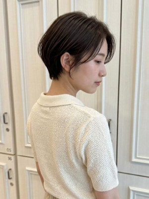 ナチュラル小顔ショート