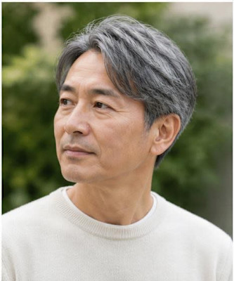 50代からの白髪を活かしたスタイル