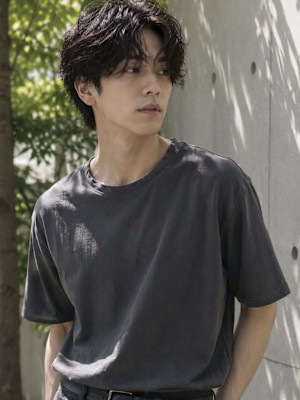韓国ヘア ニュアンスパーマ センターパート4