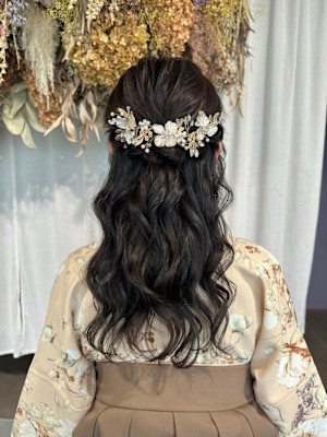 卒業式ヘアセット×袴着付け♪yu