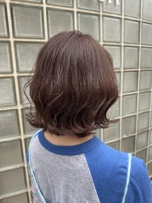 切りっぱなしボブ　外はねアレンジ