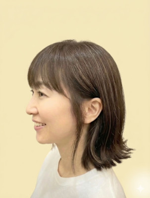 キラつく白髪も味方に☆顔色を明るくする立体感と透明感カラー♪