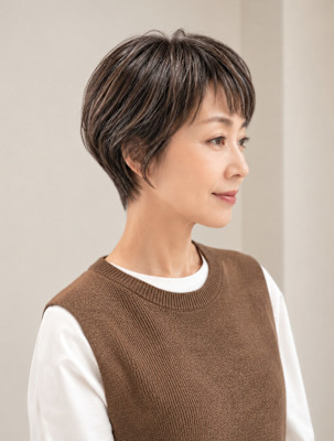 大人美人ショートハイライト藤枝静岡島田焼津30代40代50代