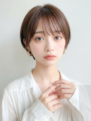 透明感♪丸みショートボブ