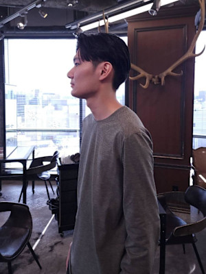 クラシカルなセンターパートショート