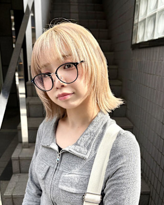 ボブ×レイヤーボブ×ミニボブ×丸み×20代30代×横浜石川町