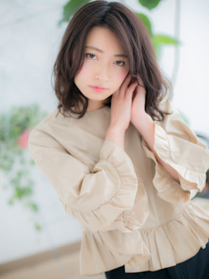 ビターショコラの大人アンニュイヘア