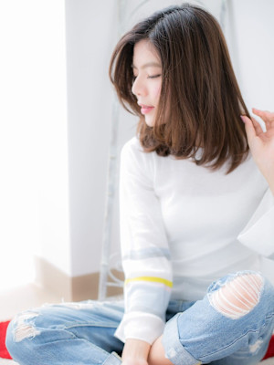 フリンジバング☆大人ボブa
