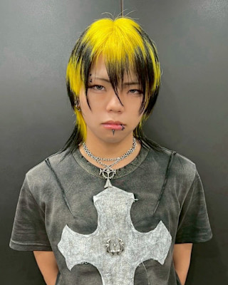 オーダーメイド　デザインカラー　ケアブリーチカラー　ウルフ