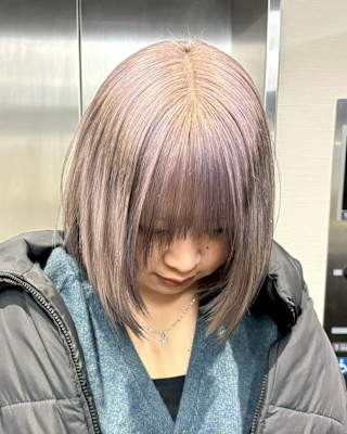 エンジェルリングカラー　ケアブリーチカラー　レイヤーカット