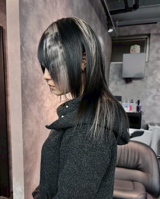 セクションカラー　ルーツカラー　デザインカラー　ウルフ