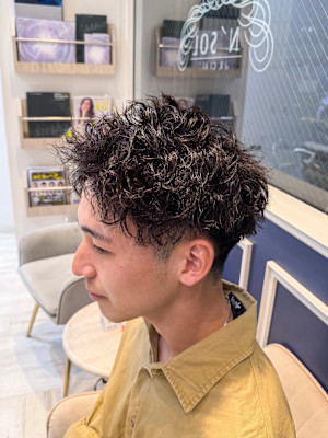 スパイキーパーマ/スパイキーショート/ピンパーマ
