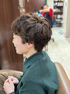 ショート×パーマ