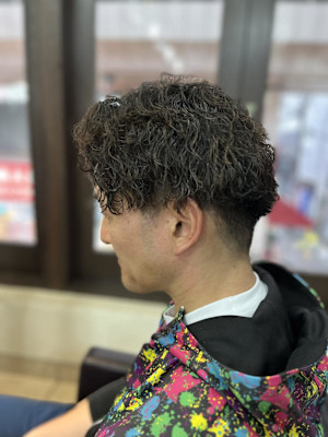 波巻きパーマ
