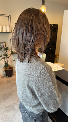 レイヤーボブミディアムレイヤー大人可愛い20代30代40代