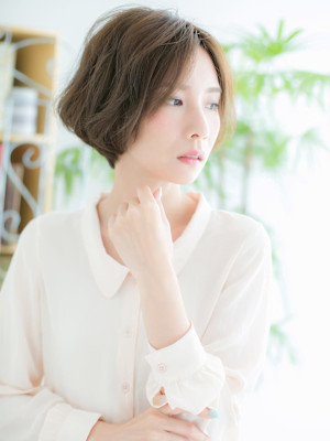 ニュアンスカラー☆大人ボブパーマ♪