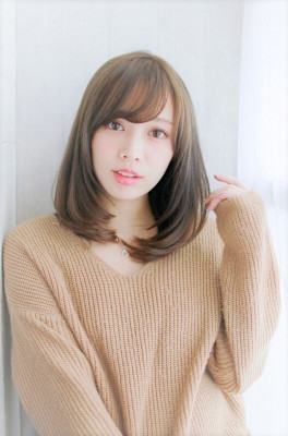 モテ髪うるツヤストレートロブ