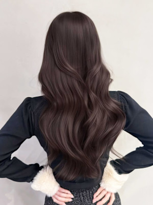 ロング顔周りレイヤー韓国ヘアイメチェン_ba587201