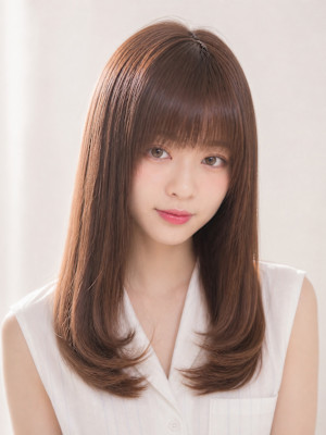 韓国ストレートレイヤー×艶ショコラブラウン