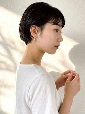 大人ショート 30代 髪質改善 顔周りカット 前髪カット