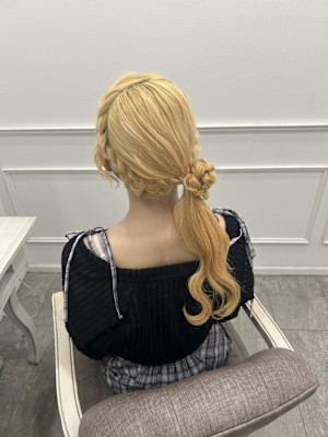 サイドお団子ポニー♪ ＊ひな＊