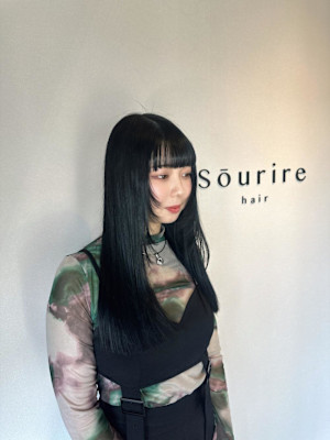 sourire西大分 / プレミアム縮毛矯正　ブルーブラック