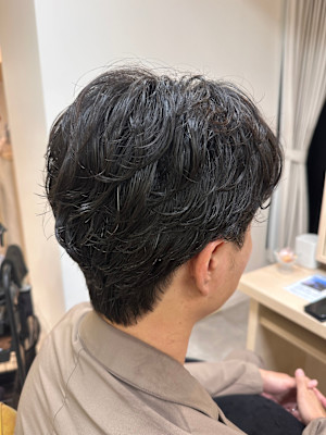 メンズ無造作パーマ