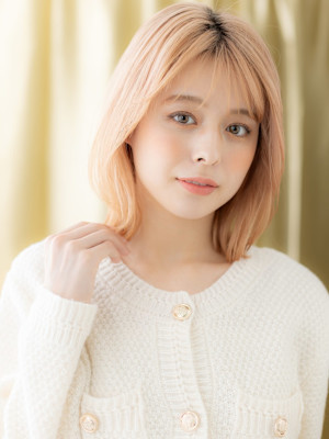 ダブルカラーイメチェンくびれレイヤークラゲカット10代20代