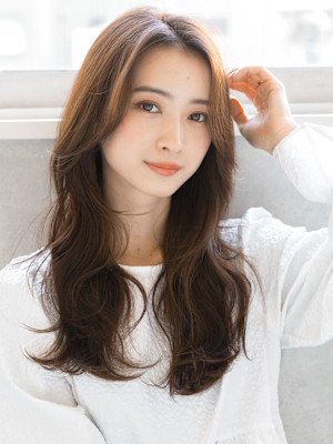20代30代透明感◎人気カラー×韓国風くびれヘア