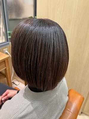 柔らかい仕上がりオイルストレート