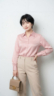 暗髪で魅せる＊丸みシルエットの洗練マニッシュボブ