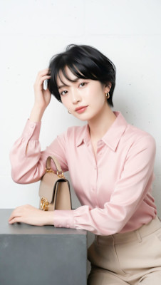朝のセットが5分で決まる＊艶めく大人美フォルムショート
