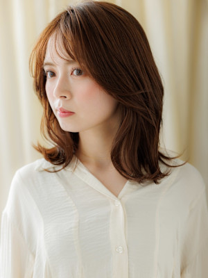 ブリーチなしクラゲカットくびれヘアハッシュカット30代40代