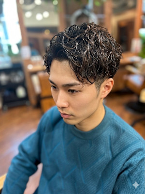 ツーブロニュアンスウェーブ
